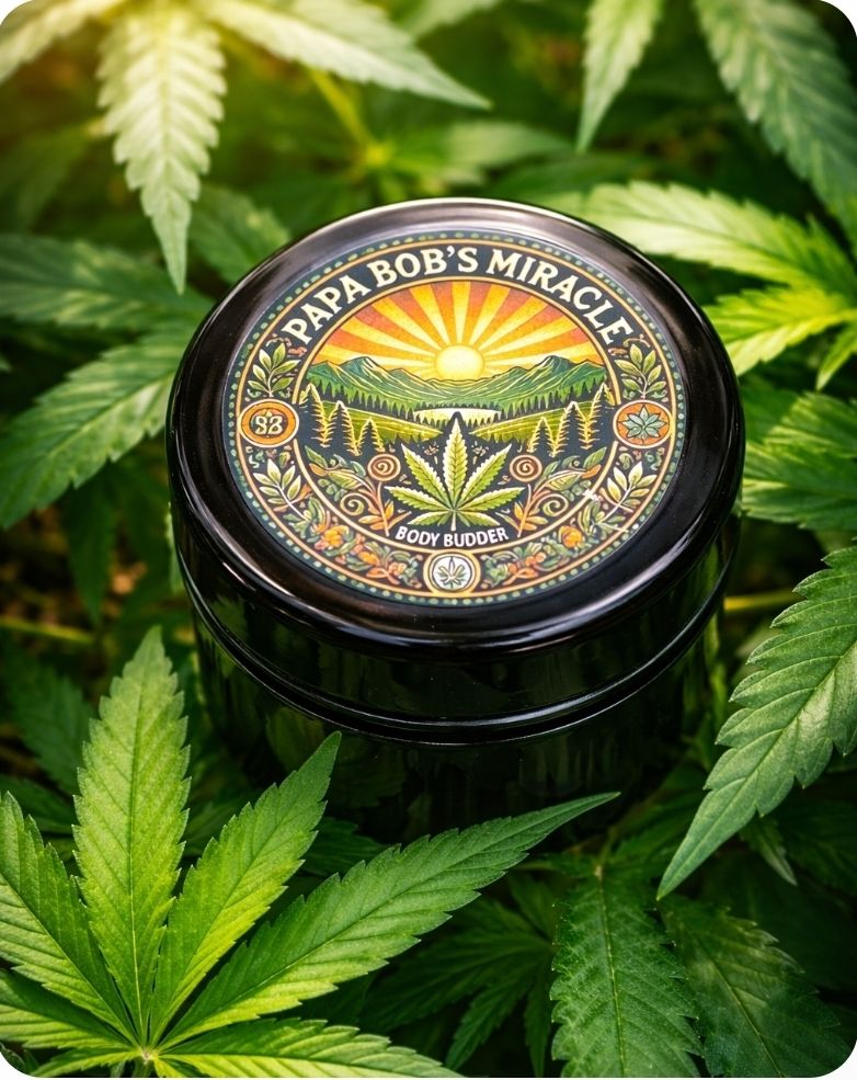 Papa Bob's Miracle Body Budder label